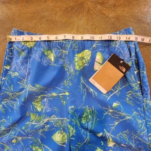 The North Face Flash Dri Men's Wander Swim‎ Shorts Small Blue Green Standard Fit - Picture 6 of 12